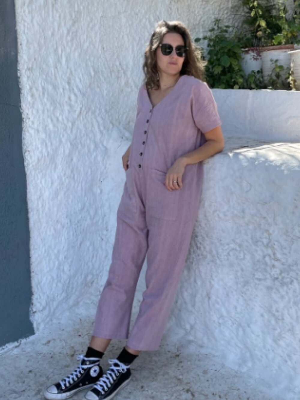 Happy French Gang short sleeve jumpsuit